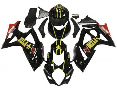 Carénages Moto Suzuki GSXR 1000 2005-2006 - Noir Or Rizla Rouge Abordables
