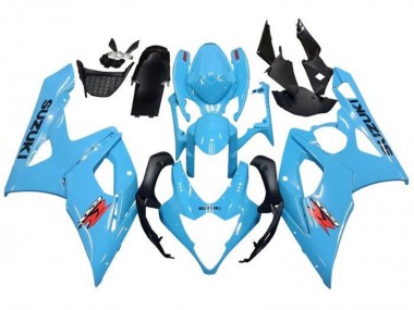 Carénages Moto Suzuki GSXR 1000 2005-2006 - Bleu Clair Noir Rouge Abordables