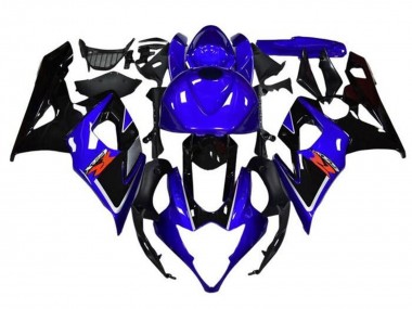 Carénages Moto Suzuki GSXR 1000 2005-2006 - Bleu Noir Blanc Bande Abordables