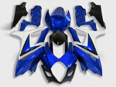 Carénage Moto Suzuki GSXR 1000 2005-2006 - Blanc Bleu Noir Abordables