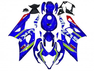 Carénages Moto Suzuki GSXR 1000 2005-2006 - Bleu Vert Blanc Rouge Abordables