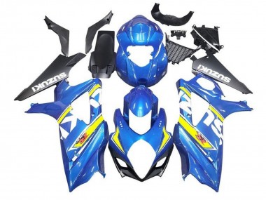 Carénages Moto Suzuki GSXR 1000 2005-2006 - Bleu Jaune Blanc Noir Abordables