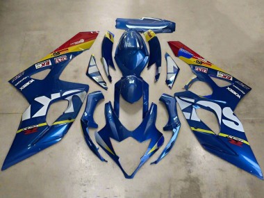 Carénages Moto Suzuki GSXR 1000 2005-2006 - Bleu Blanc Jaune Rouge Abordables