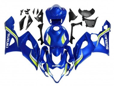 Carénages Moto Suzuki GSXR 1000 2005-2006 - Bleu Jaune Blanc Abordables