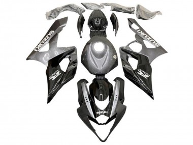 Carénages Moto Suzuki GSXR 1000 2005-2006 - Argent Noir Abordables