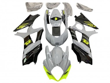 Carénages Moto Suzuki GSXR 1000 2005-2006 - Gris Noir Jaune Néon Abordables