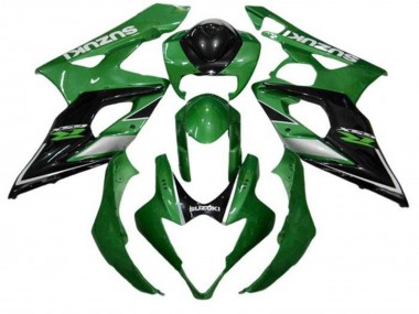 Carénages Moto Suzuki GSXR 1000 2005-2006 - Vert Noir Argent Abordables
