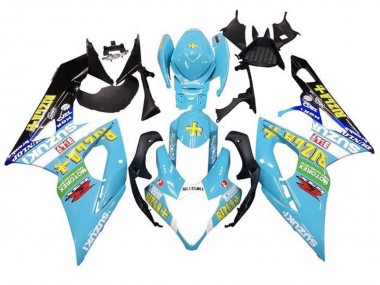 Carénages Moto Suzuki GSXR 1000 2005-2006 - Bleu Clair Vert Noir Jaune Rizla Abordables