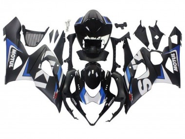 Carénages Moto Suzuki GSXR 1000 2005-2006 - Noir Mat Bleu Blanc Abordables