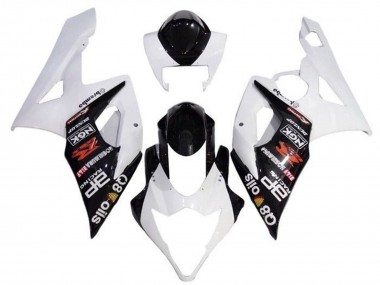 Carénages Moto Suzuki GSXR 1000 2005-2006 - Blanc Noir Brembo Abordables