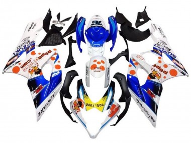 Carénages Moto Suzuki GSXR 1000 2005-2006 - Blanc Bleu Orange Jaune Dark Dog Abordables
