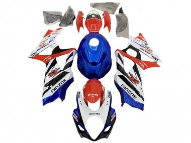 Carénages Moto Suzuki GSXR 1000 2005-2006 - Blanc Rouge Bleu Noir Bande Abordables