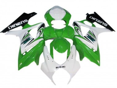 Carénages Moto Suzuki GSXR 1000 2005-2006 - Blanc Vert Noir Abordables