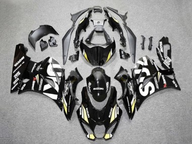 Carénages Moto Suzuki GSXR1000 2017-2024 - Noir Blanc Jaune Abordables