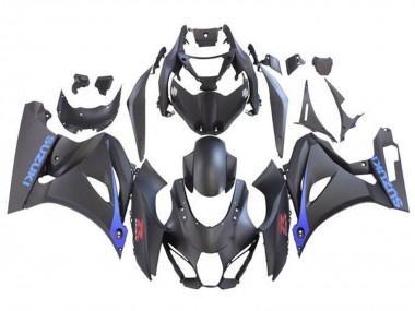 Carénages Moto Suzuki GSXR1000 2017-2024 - Noir Mat Bleu Abordables