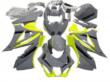 Carénages Moto Suzuki GSXR1000 2017-2024 - Gris Jaune Noir Abordables