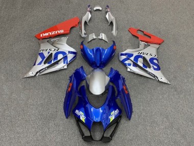 Carénages Moto Suzuki GSXR1000 2017-2024 - Bleu Argent Rouge Abordables