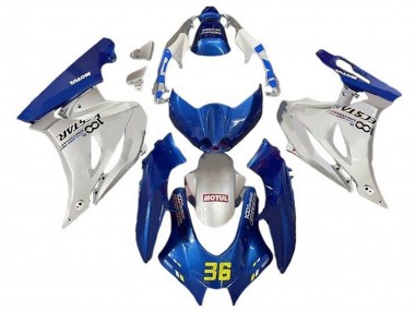 Carénages Moto Suzuki GSXR1000 2017-2024 - Bleu Argent Motul 36 Abordables