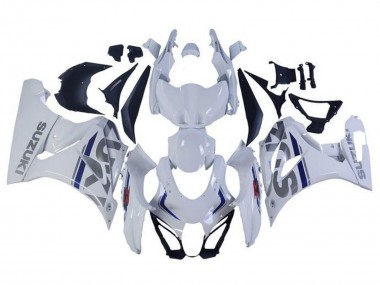 Carénages Moto Suzuki GSXR1000 2017-2024 - Blanc Argent Bleu Abordables