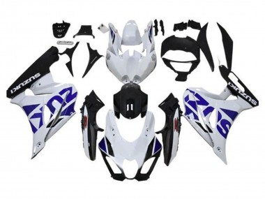 Carénage Moto Suzuki GSXR1000 2017-2024 - Blanc Bleu Noir Abordables