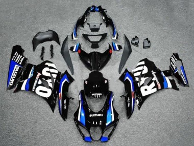 Carénages Moto Suzuki GSXR1000 2017-2024 - Noir Bleu Blanc Abordables