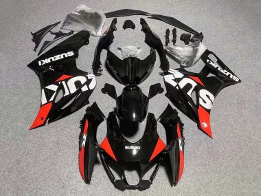 Carénages Moto Suzuki GSXR1000 2017-2024 - Noir Rouge Blanc Abordables