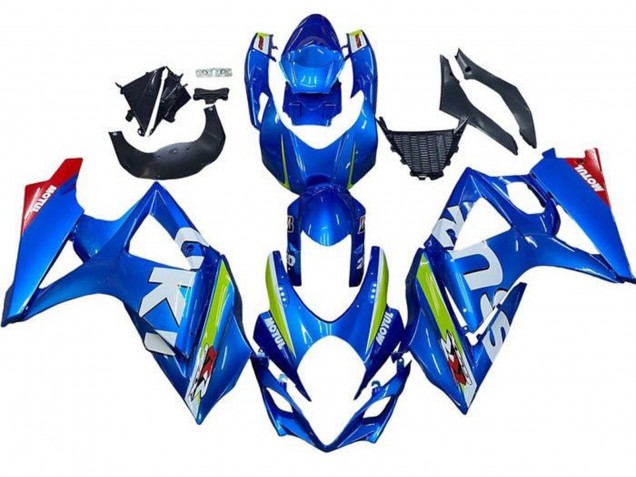 Carénages Moto Suzuki GSXR 1000 2007-2008 - Bleu Blanc Vert Rouge