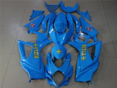 Carénages Moto Suzuki GSXR 1000 2007-2008 - Bleu Or Rizla Abordables