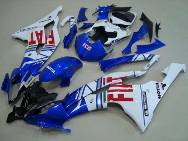 Carénages Moto Yamaha YZF R6 2008-2016 - Blanc Bleu Rouge Fiat Motul Michelin Abordables