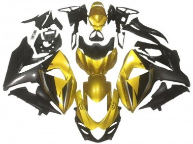 Carénages Moto Suzuki GSXR 1000 2009-2016 - Or Noir Gris Foncé Abordables