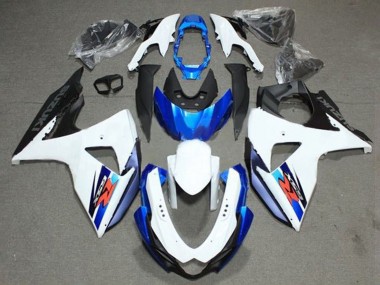 Kits Carénage Moto ABS Suzuki GSXR 1000 2009-2016 - Blanc Bleu Noir Abordables