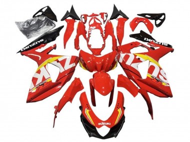 Carénages Moto Suzuki GSXR 1000 2009-2016 - Rouge Jaune Blanc Noir Abordables