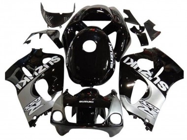 Carénages Moto Suzuki GSXR 600 / GSXR 750 1996-2000 - Noir Argent Abordables