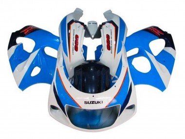 Carénages Moto Suzuki GSXR 600 / GSXR 750 1996-2000 - Bleu Blanc Rouge Abordables