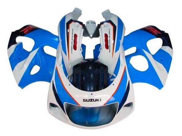 Carénages Moto Suzuki GSXR 600 / GSXR 750 1996-2000 - Bleu Blanc Rouge