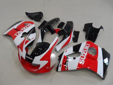Carénages Moto Suzuki GSXR 600 / GSXR 750 1996-2000 - Rouge Blanc Noir Abordables