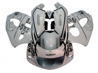 Carénages Moto Suzuki GSXR 600 / GSXR 750 1996-2000 - Blanc Noir Corona Extra Abordables