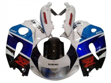 Carénages Moto Suzuki GSXR 600 / GSXR 750 1996-2000 - Blanc Noir Double Bleu Rouge Abordables