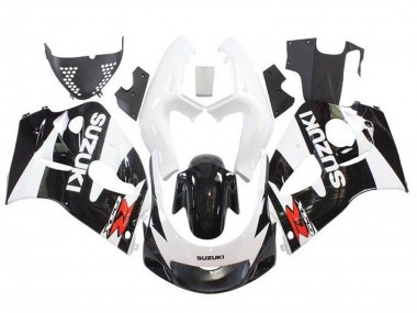 Carénages Moto Suzuki GSXR 600 / GSXR 750 1996-2000 - Blanc Noir Rouge Abordables