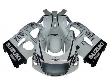 Carénages Moto Suzuki GSXR 600 / GSXR 750 1996-2000 - Blanc Noir Tribal Corona Abordables