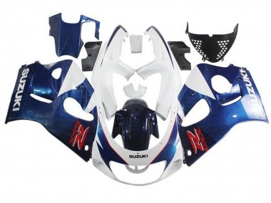 Carénages Moto Suzuki GSXR 600 / GSXR 750 1996-2000 - Blanc Bleu Rouge Abordables
