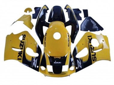 Carénages Moto Suzuki GSXR 600 / GSXR 750 1996-2000 - Jaune Noir Abordables