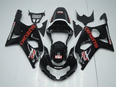 Carénages Moto Suzuki GSXR 600 / GSXR 750 2001-2003 - Noir Brillant Rouge Blanc Yoshimura Abordables