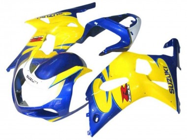 Carénages Moto Suzuki GSXR 600 / GSXR 750 2001-2003 - Bleu Jaune Blanc Abordables