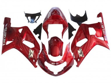 Carénages Moto Suzuki GSXR 600 / GSXR 750 2001-2003 - Rouge Chrome Abordables