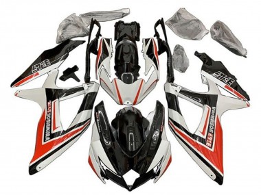 Carénages Moto Suzuki GSXR 600 / GSXR 750 2008-2010 - Blanc Orange Noir Brillant Yoshimura Abordables