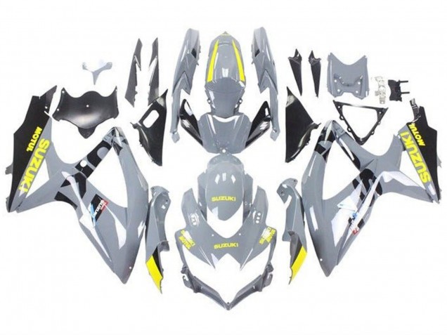 Carénages Moto Suzuki GSXR 600 / GSXR 750 2008-2010 - Nardo Gris Jaune Noir