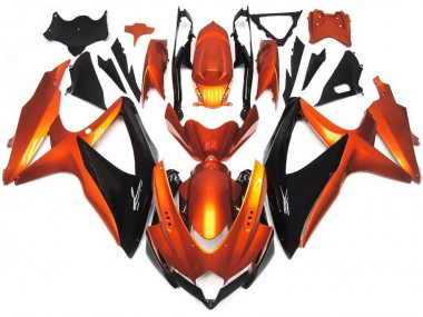 Carénages Moto Suzuki GSXR 600 / GSXR 750 2008-2010 - Orange Noir Abordables