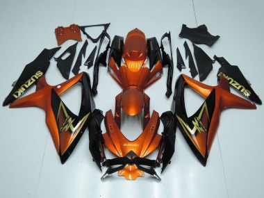 Carénages Moto Suzuki GSXR 600 / GSXR 750 2008-2010 - Orange Or Noir Abordables