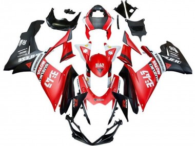 Carénages Moto Suzuki GSXR 600 / GSXR 750 2011-2024 - Rouge Blanc Noir Motul Abordables